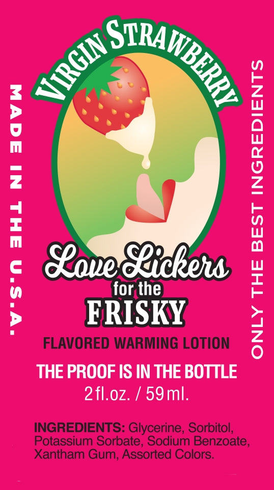 LOVE LICKERS WARMING & LICKABLE MASSAGE OIL - STRAWBERRY